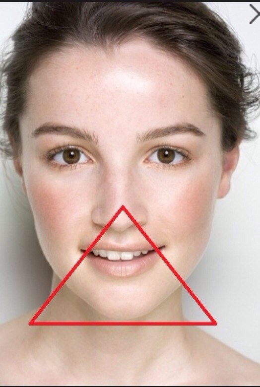 Треугольник вокруг рта